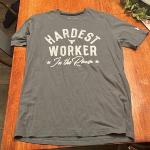 HARDEST WORKER IN THE ROOM ROCK SHIRT